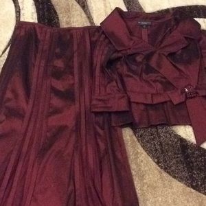 2 pc evening maxi skirt and top by KM Collections
